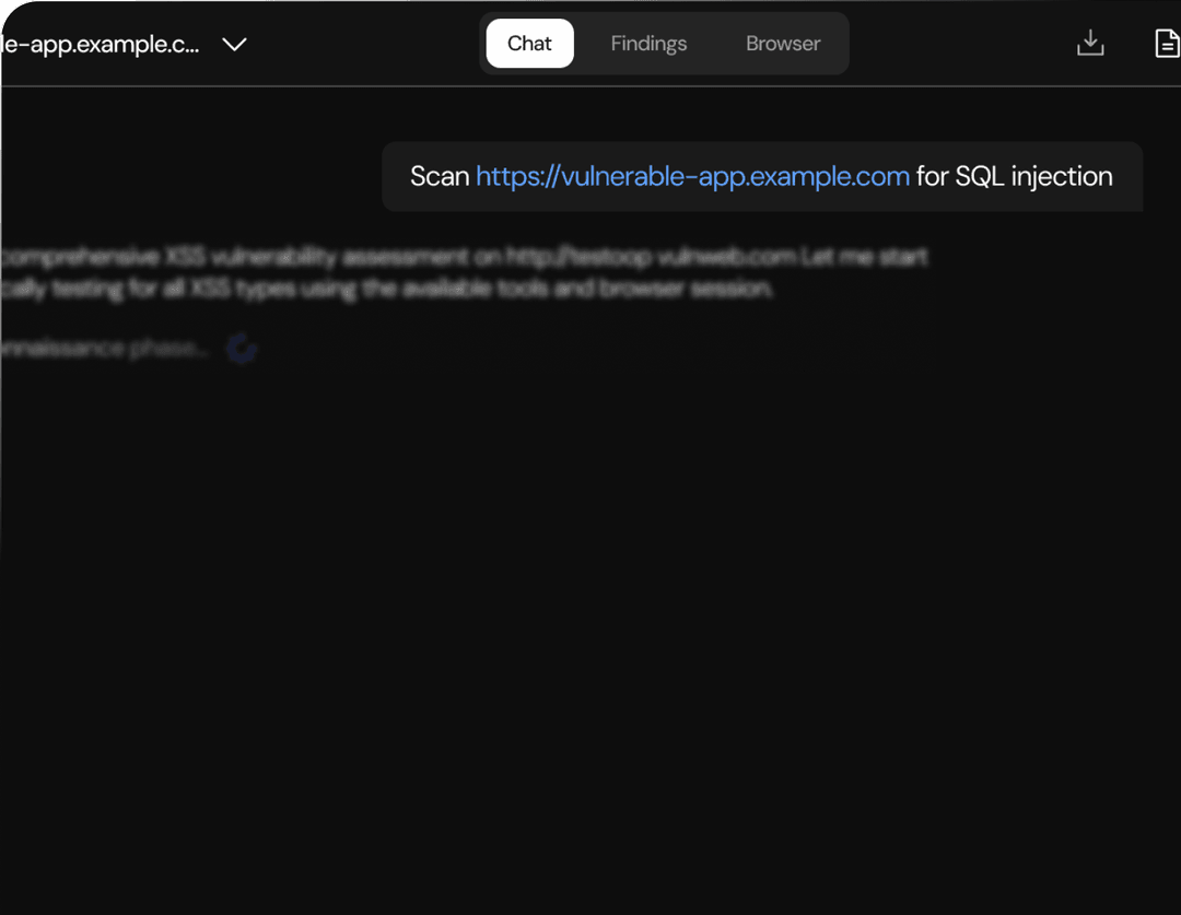 Conversational Security Testing